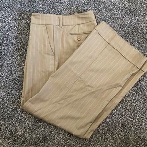 Tan Pinstripe Dress Pants